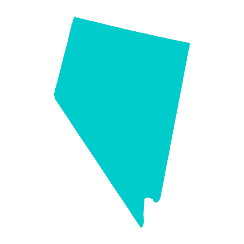 Map of Nevada highlighting healthcare